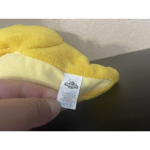 Vtg 1996 The Land Before Time Cera Yellow Dinosaur Plush Toy 9” Universal City - Picture 5 of 8